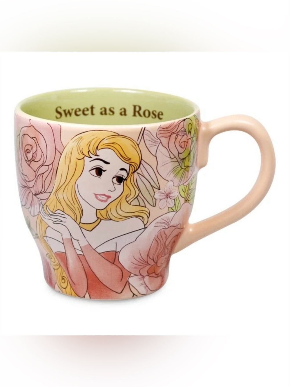 Disney Princess Aurora "Sweet as a Rose" Coffee Mug Sleeping Beauty Whimsical